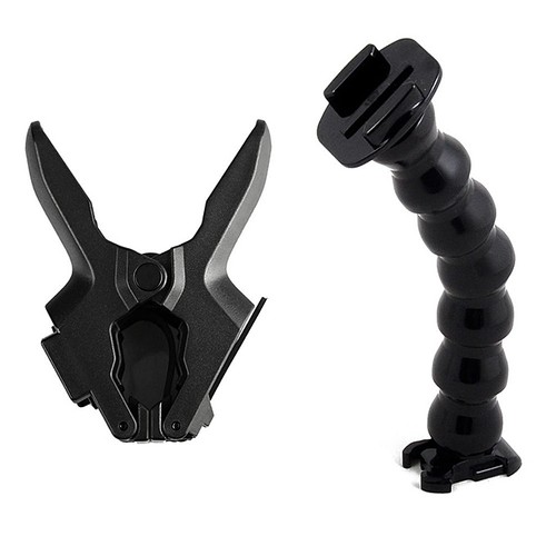 Jaws Flex Clamp Mount Adjustable Goose Neck For Gopro Hd Hero