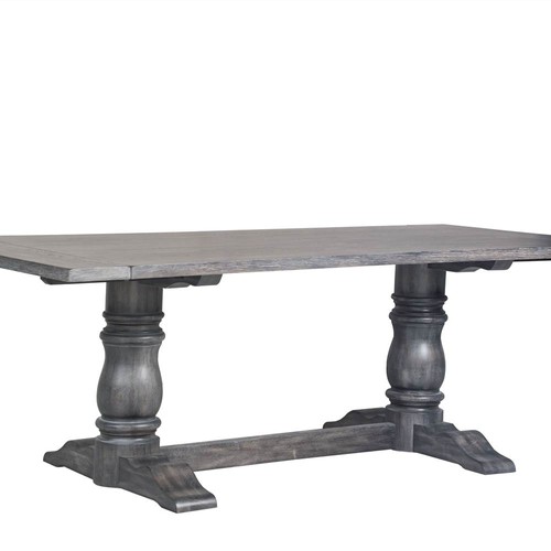 ACME Leventis Dining Table With Wooden Tabletop Gray