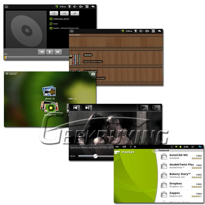 Onda VX610W Deluxe 8GB Android4.0 Cortex-A10 1.5GHz 7' Multi Capacity 2160P 3G WiFi 3D Video Black