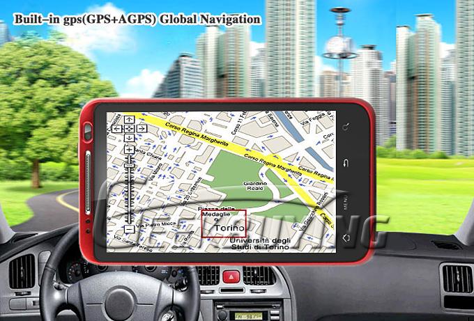 E50 MTK6573 4.3 inch Android 2.3.4 5.0MP camara GSM+WCDMA 3G Cellphone dual sim dual Camera red