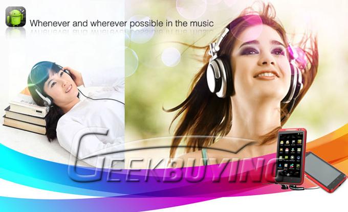 E50 MTK6573 4.3 inch Android 2.3.4 5.0MP camara GSM+WCDMA 3G Cellphone dual sim dual Camera red