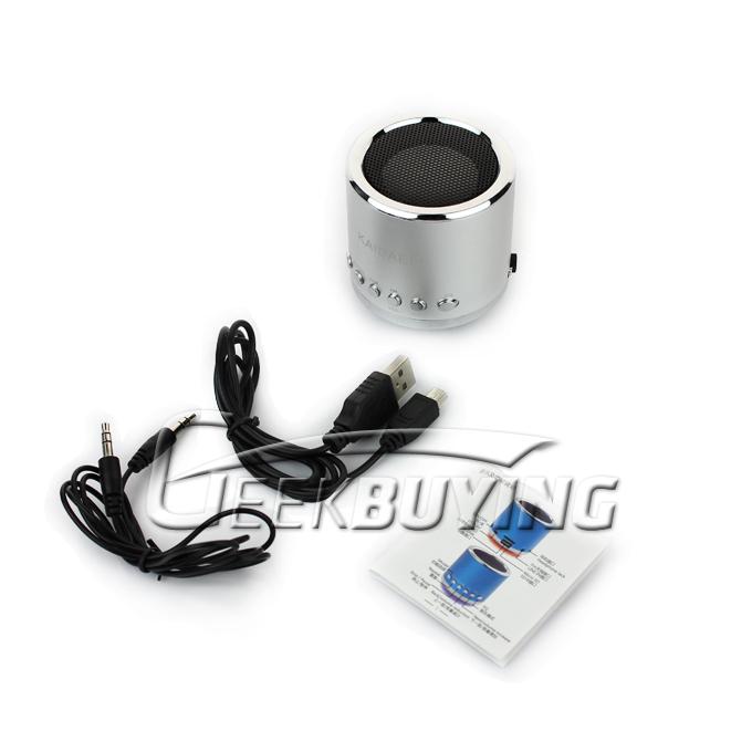 KD-MN02 Multi-functional Super Mini Audio Speaker Amplifier with TF/ USB Slot for PC Mobile Phone MP3 Player ----Silver
