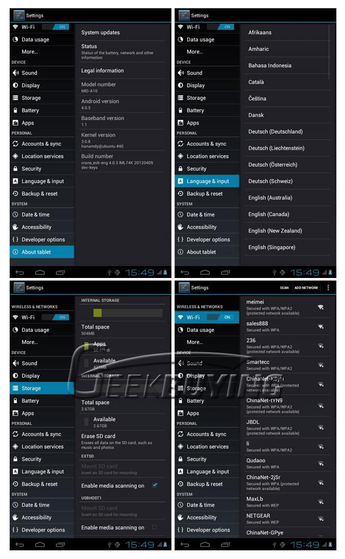 GPAD B1 Allwinner A10 1.5GHz 7