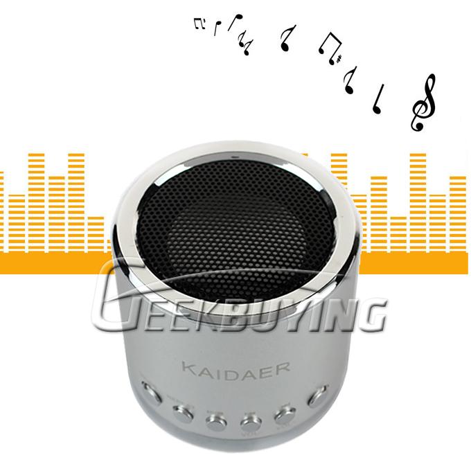 KD-MN02 Multi-functional Super Mini Audio Speaker Amplifier with TF/ USB Slot for PC Mobile Phone MP3 Player ----Silver