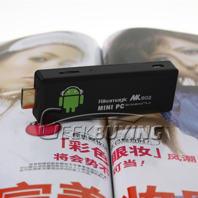 Rikomagic MK802 II Mini PC Android 4.0 Android TV Box A10 Cortex A8 1GB RAM 4G ROM HDMI TF Card---- Black