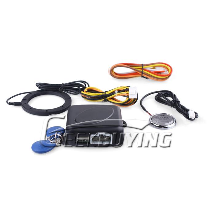 Car Alarm Immobilizer Pivot Start Button Auto Ignition System Theftproof Anti-lost Set for Vehicle Security
