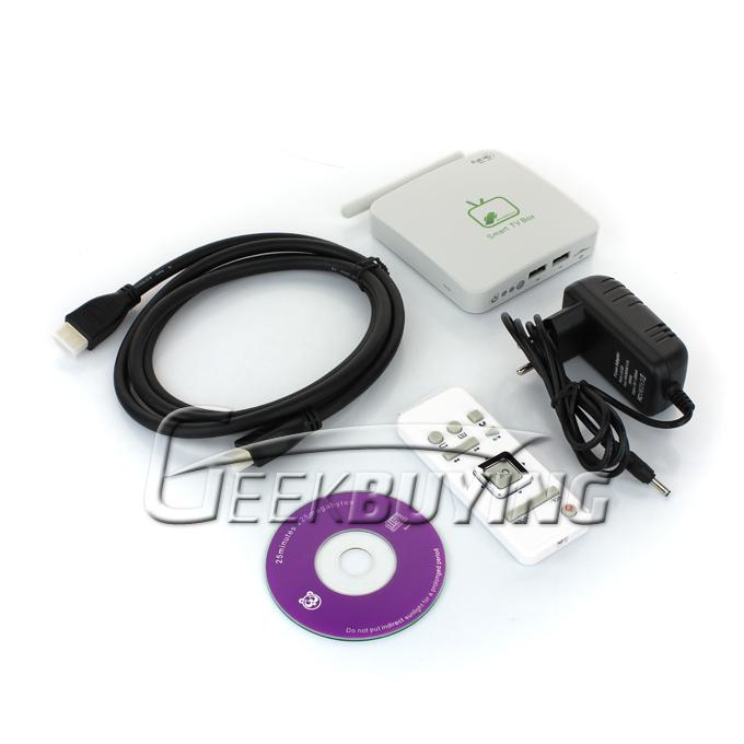 GV-16 Android TV Box Mini PC w/ Android 4.0 Boxchip A10 Cortex A8 1.2Ghz 1G/4G Wifi AV Out HDMI Remote Control--White