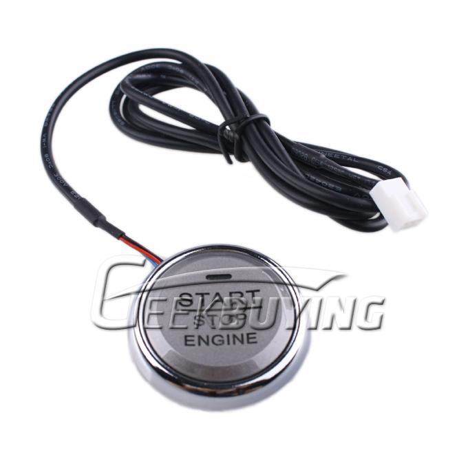 Car Alarm Immobilizer Pivot Start Button Auto Ignition System Theftproof Anti-lost Set for Vehicle Security