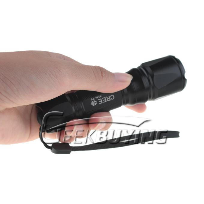 CREE XM-L T6 5-Mode 900lm White Zoomable Convex Lens LED Flashlight (1 x 18650)