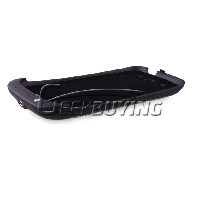 3200mAh External Backup Battery Charger Case with Aluminum Cover for Samsung GALAXY S III S3(i9300) Black
