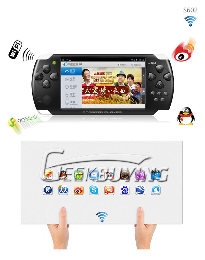 JXD S602 4.3 inch Touch Screen 480*272 Android 4.0.4 HDMI-Black