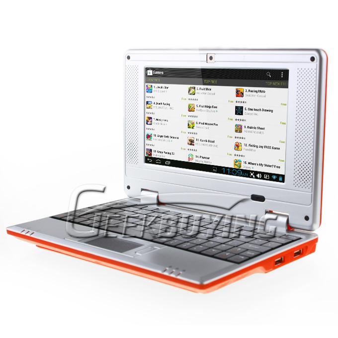 7 inch Q706 Android 4.1 Mini Notebook Laptop PC with Camera /WiFi/RJ45 Port (CPU VIA 8850 1.5GHZ DDR3 RAM 512MB HD 4GB)---Red