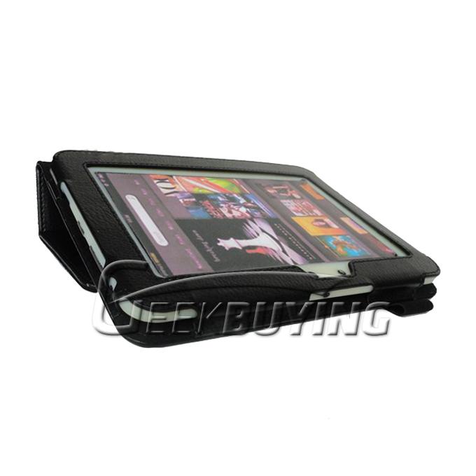 New Kindle Fire HD 7 Tablet Slim Fit Leather Case Cover with Stand Black