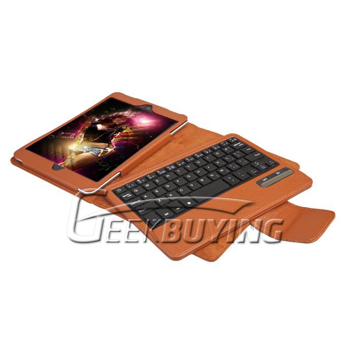 Brand New Wireless Detachable Keyboard Leather Case With Holder For iPad Mini - Brown