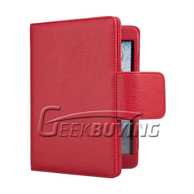 Brand New Wireless Detachable Keyboard Leather Case with Stand For iPad Mini - Red