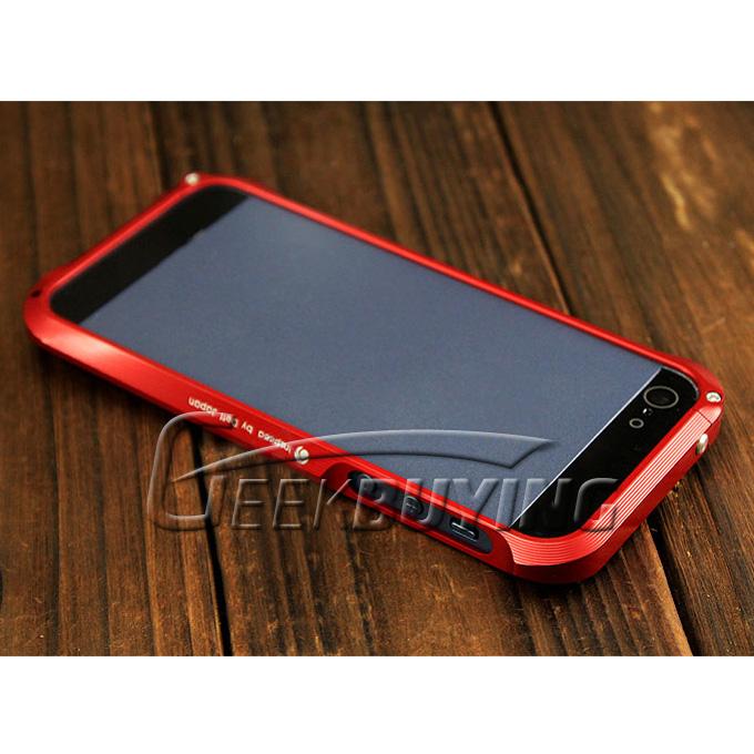 New Aluminum Metal Protective Frame Bumper Case Cover For iPhone 5S 5 - Red