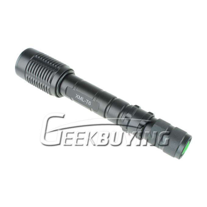 Cree XM-L T6 5-Mode 1000LM White LED Convex Lens Flashlight