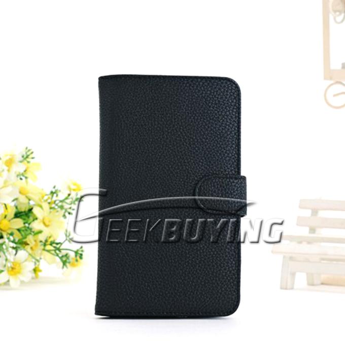 Brand New Card Great Leather Protective Case Cover With Holder For Galaxy NOTE 2 II N7100 Black
