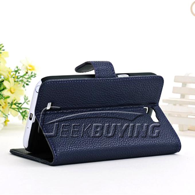 Brand New Blue Leather Protective Case Cover with Stand for Samsung Galaxy Note 2 II N7100