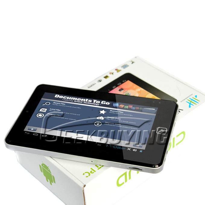 7 Inch Android Tablet Phone Built-in GSM Quad Band VIA8650 800Hz 2-Point 800*480 256MB 4GB Android 2.2 Black Color