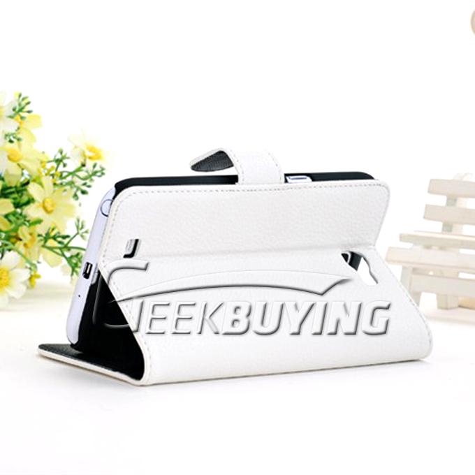 Brand New Card Great Leather Protective Case Cover With Holder For Galaxy NOTE 2 II N7100 White