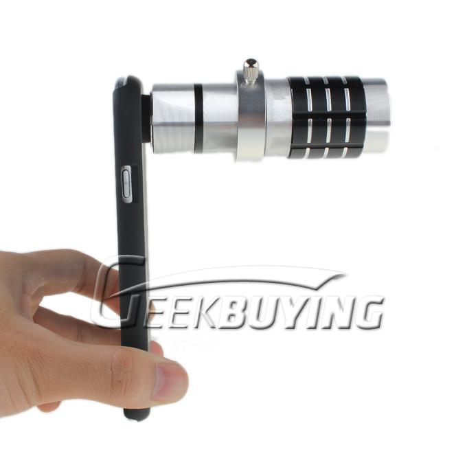 12X Zoom Aluminum Camera Lens Hard Case Cover with Tripod for Samsung Galaxy S3 i9300