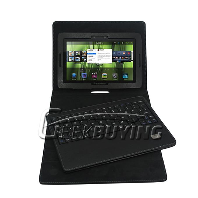 Wireless Keyboard Folding Folio Leather Stand Case for Blackberry Playbook Tab 7 inch
