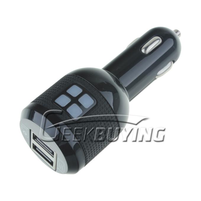 New 2-Port USB Car Charger Adaptor for iPhone 3G 3GS 4 4S iPod Touch Black
