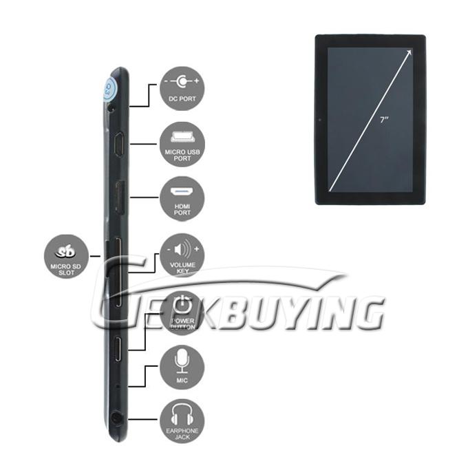 M742 7 inch WM8850 1.2 GHz Android 4.0 Tablet PC 1024*600 IPS Screen Dual Camera