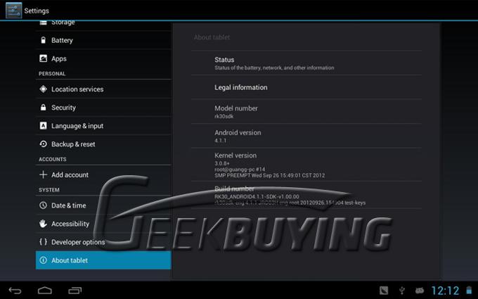 Freelander PD90 10.1 inch Tablet PC IPS Capacitive Touch Screen 1280*800 RK3066 1GB 32GB Android 4.1