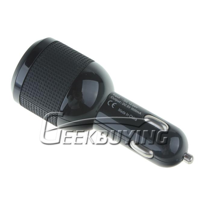 New 2-Port USB Car Charger Adaptor for iPhone 3G 3GS 4 4S iPod Touch Black
