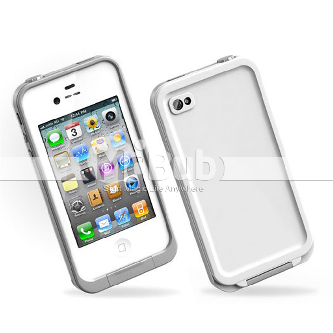 Brand New Waterproof Protective Case Cover for iPhone 4 4S White