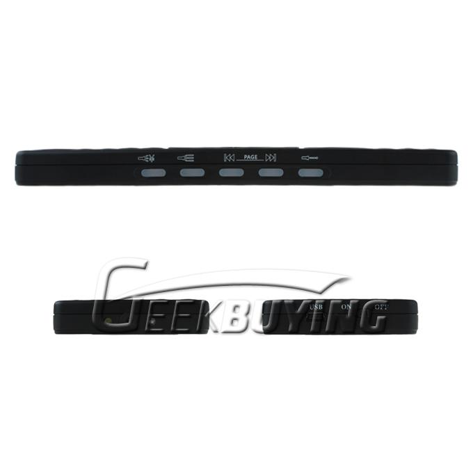 160RF 2.4 G Wireless keyboard + Touchpad Mouse +LED Lighting Purple Light-----Black