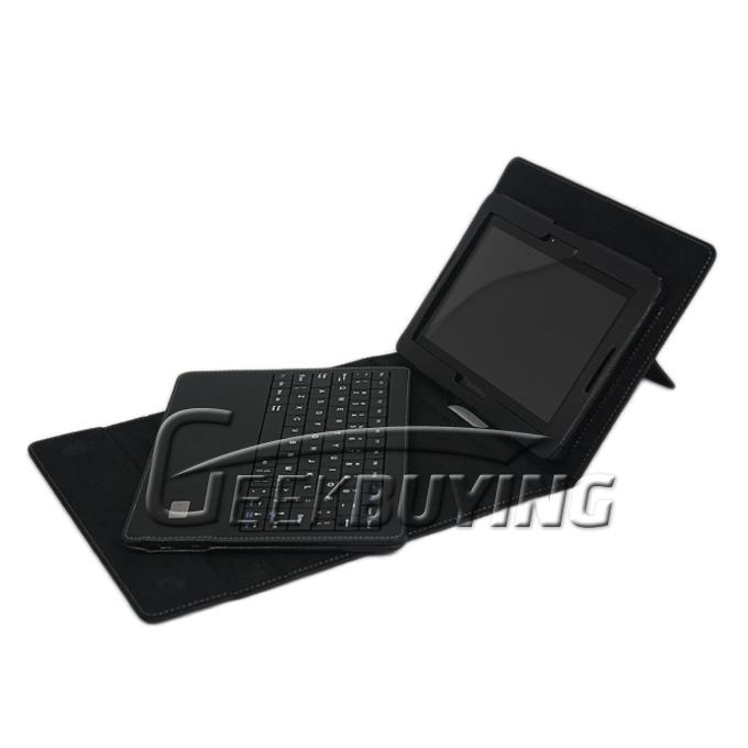Wireless Keyboard Folding Folio Leather Stand Case for Blackberry Playbook Tab 7 inch