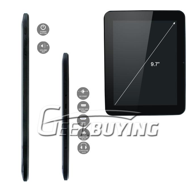 9.7 inch 907C RK3066 CPU Android 4.1 Tablet PC 1GB RAM 16GB ROM