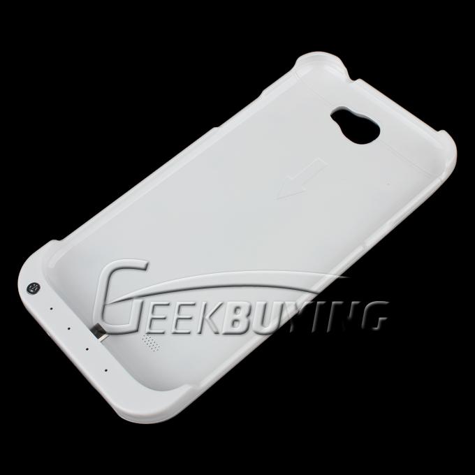 New 3200mAh External Backup Battery Case Cover with Holder Power Bank for Galaxy Note2 N7100 White