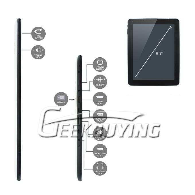 T98 9.7 inch Allwinner A10 3G Phone Call Android 4.0 Tablet PC Phablet 1G RAM 8G ROM