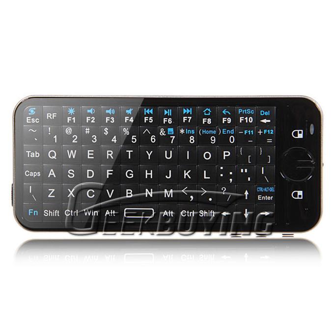 KP-810-16 IPazzPort 5 in 1 Mini Wireless 2.4GHz Keyboard Fly/Air Mouse with 2 Mode Learning IR Remote(005)