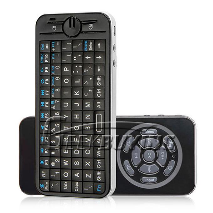KP-810-16 IPazzPort 5 in 1 Mini Wireless 2.4GHz Keyboard Fly/Air Mouse with 2 Mode Learning IR Remote(005)