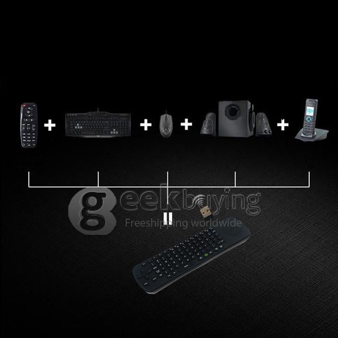 RC13-S (Measy RC13 Updated Version) 5 in 1 Wireless Air Fly Mouse & Keyboard Remote Control w/Audio/Speaker/Mic for Android TV BOX/PC(2005)