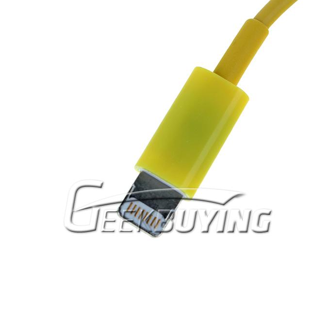 Fashion 8 Pin to USB Charger Cable for iPhone 6/6 Plus/5S/5C/5 iPod Touch 5 iPad Mini iPad 4 - Yellow