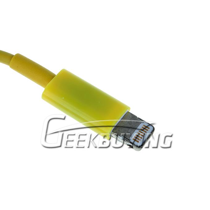 Fashion 8 Pin to USB Charger Cable for iPhone 6/6 Plus/5S/5C/5 iPod Touch 5 iPad Mini iPad 4 - Yellow
