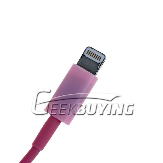Brand New Fashion 8 Pin to USB Charger Cable for iPhone 6/6 Plus/5S/5C/5 iPod Touch 5 iPad Mini iPad 4 - Pink