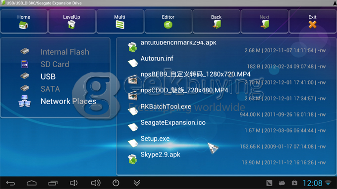 iMito MX1 RK3066 1.6Ghz Cortex A9 Dual Core Android 4.1 TV BOX Dongle 1GB/8G Support 1080P Bluetooth OTG HOST HDMI - Brown