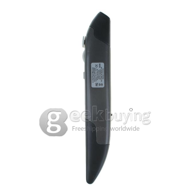 GM60 2.4G Pen Mouse Pen-Shaped Adjustable 500/1000 DPI Wireless Mouse + USB 2.0 Reciever - Black