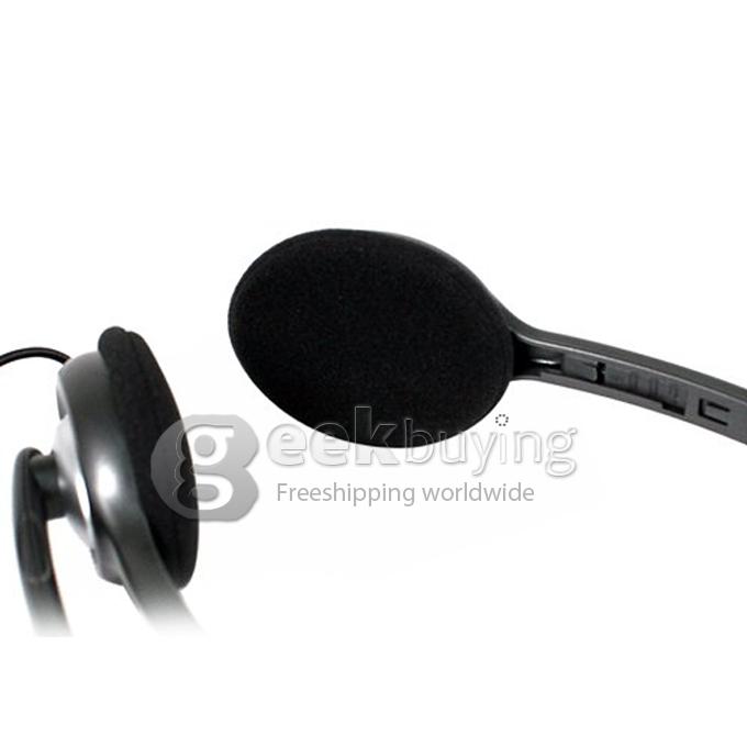 Brand Logitech H110 Stereo Headset Headphone w/Boom Microphone PC headphone Noise Cancelling Telephone Headset