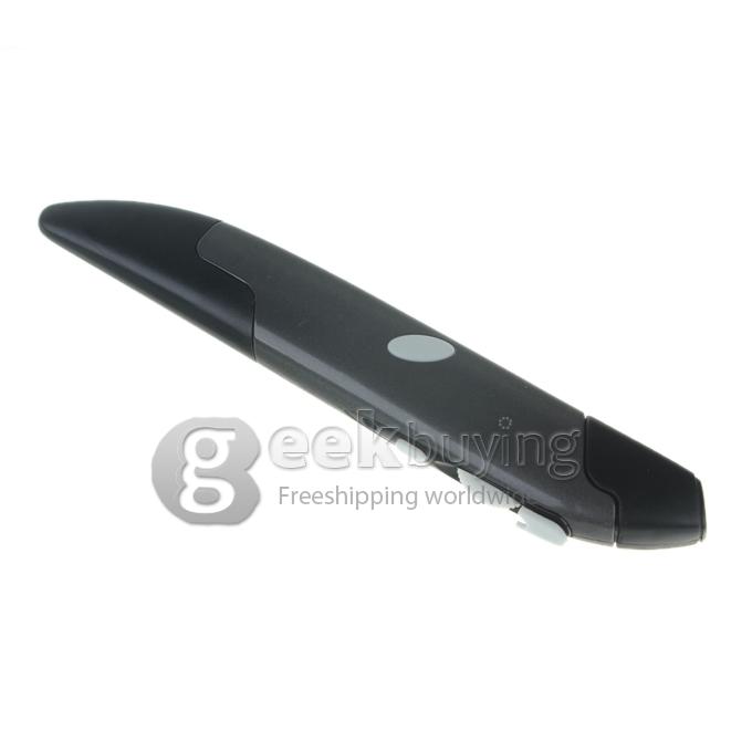 GM60 2.4G Pen Mouse Pen-Shaped Adjustable 500/1000 DPI Wireless Mouse + USB 2.0 Reciever - Black