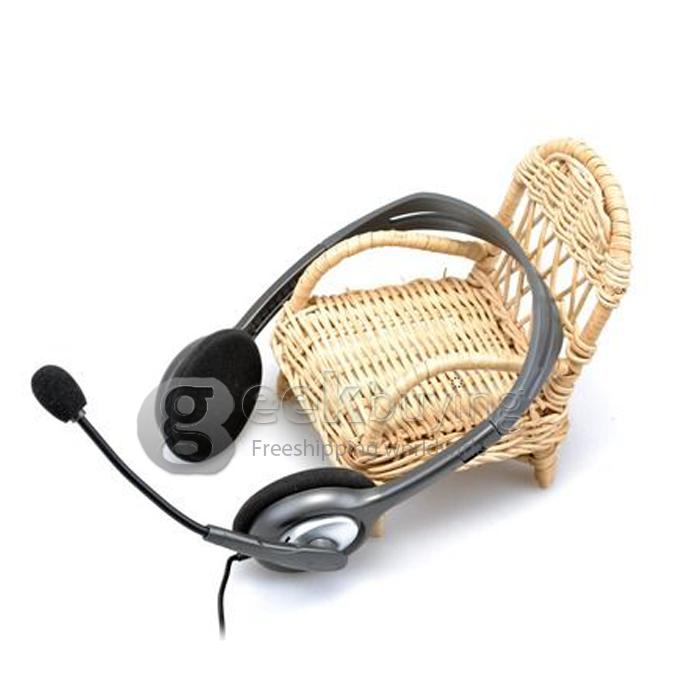 Brand Logitech H110 Stereo Headset Headphone w/Boom Microphone PC headphone Noise Cancelling Telephone Headset