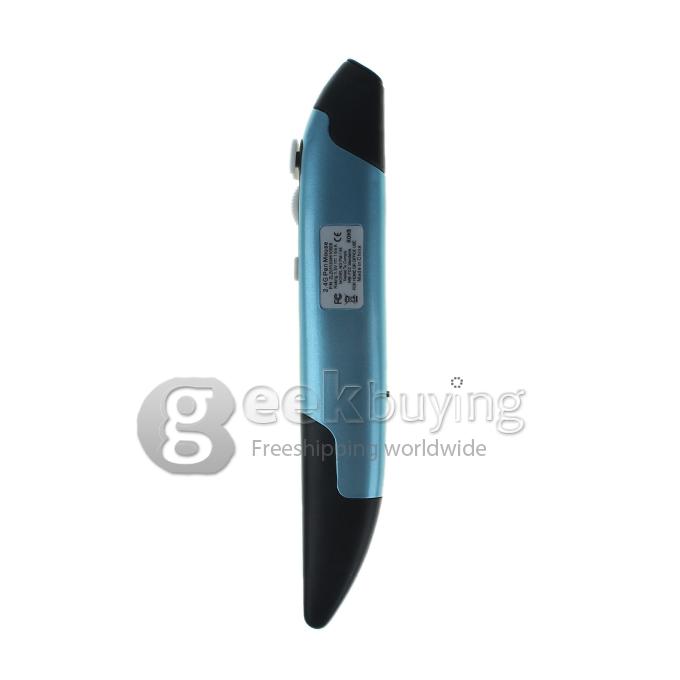 GM60 2.4G Pen Mouse Pen-Shaped Adjustable 500/1000 DPI Wireless Mouse + USB 2.0 Reciever-----Sky Blue