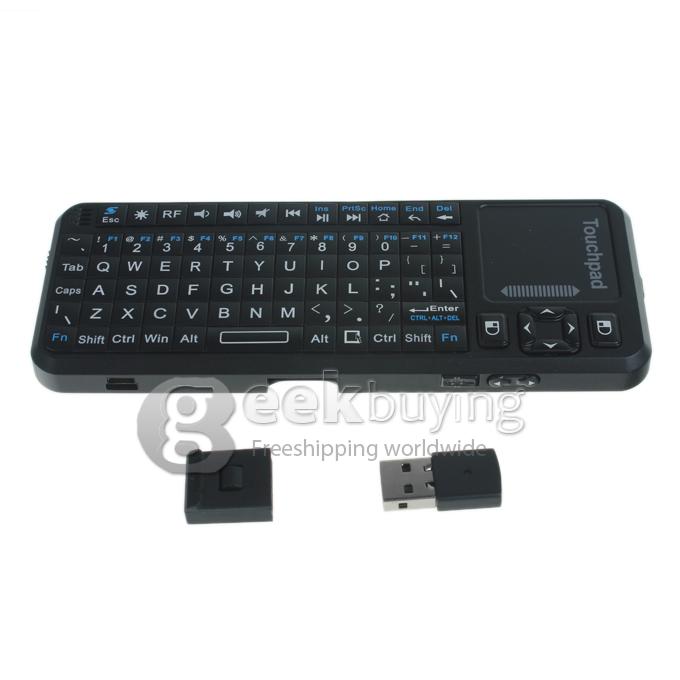 iPazzPort KP-810-10A Mini 2.4G Wireless Keyboard& Touchpad&Laser Pointer for PC/Android TV Box